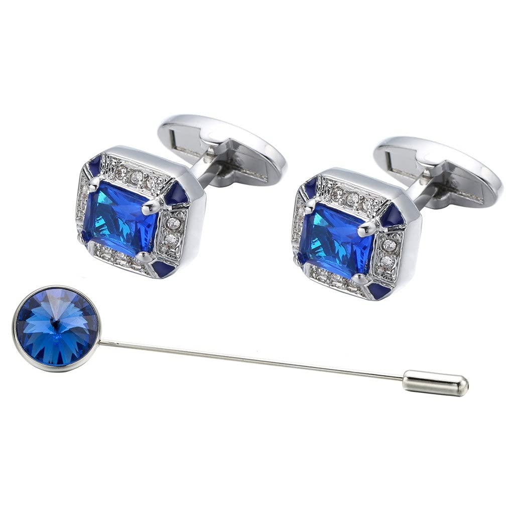 Lanzamiento de camisa para hombre con gemelos con incrustaciones de diamantes, gemelos para traje de cristal, camisas de vestir, gemelos para ropa de negocios