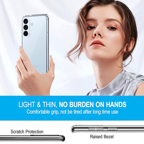 Image of CEDO Samsung Galaxy S26 (5G) Clear Case | Soft Flexible Slim-Fit | Full Body 360 Protection Shock Proof TPU Back Cover (Transparent)
