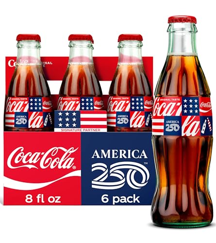 Coca-Cola Glass Bottle, 8 fl oz, 6 Pack