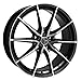 Enkei 509-880-6535BKM DRACO 18x8.0 5x114.3 35mm Offset 72.6mm Bore Black Machined Wheel