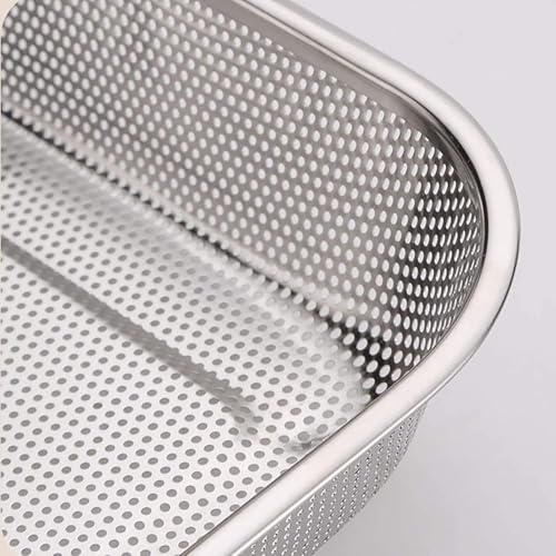 Image of Sink Corner Strainer - Triangle Drainer Basket & Shelf Organizer for Kitchen | Multi-Use Fruit, Vegetable, Soap, Sponge Holder | Rust-Resistant Sink Shelf Corner Rack (Sink Corner Basket)