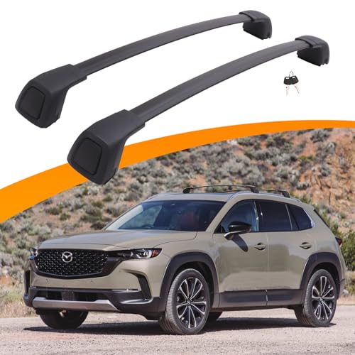 Snailfly Roof Rack Cross Bars Fit for Mazda CX-50 CX50 2023-2026 Upgraded Lockable Crossbars 165 lbs Capacity for Travel Outdoor Rooftop Cargo Accessories