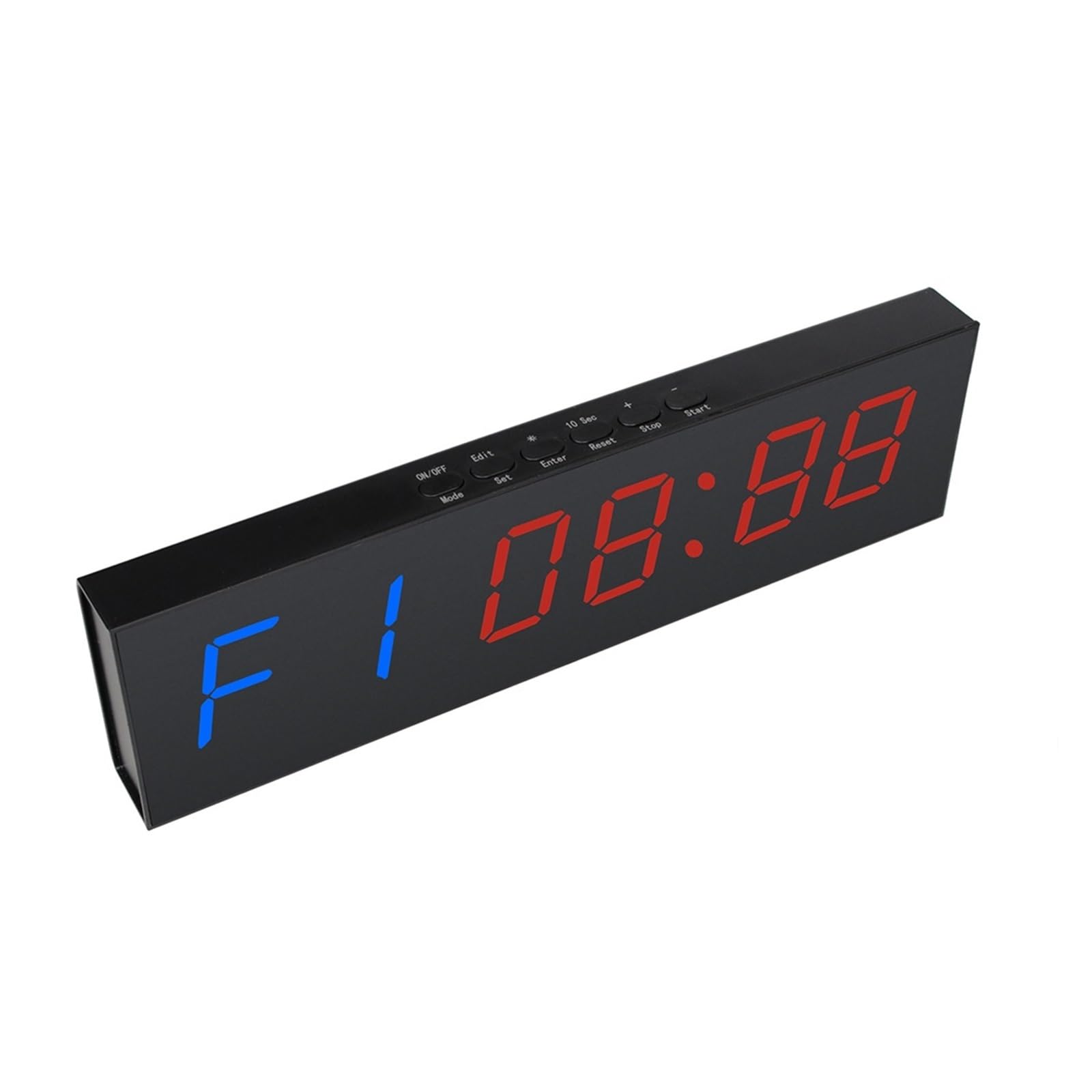 CVFRDD LED Countdown Clock, LED Fitness Interval Timer Adjustable Brightness Countdown Portable Gym Stopwatch Wall-mounted Clock For Tabletop
