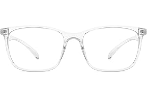 Ultrafine Blue Light Filter Glasses - Clear Frame Anti Eyestrain Computer Reading Eyeglasses