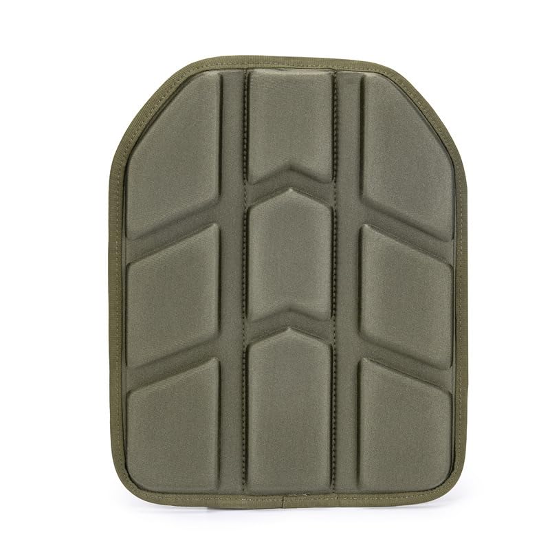 Tactical Vest Built-in Cushion Cushion Lining Breathable Insert, Non-Slip Texture, Soft and Comfortable (Set of 2) (Army Green)