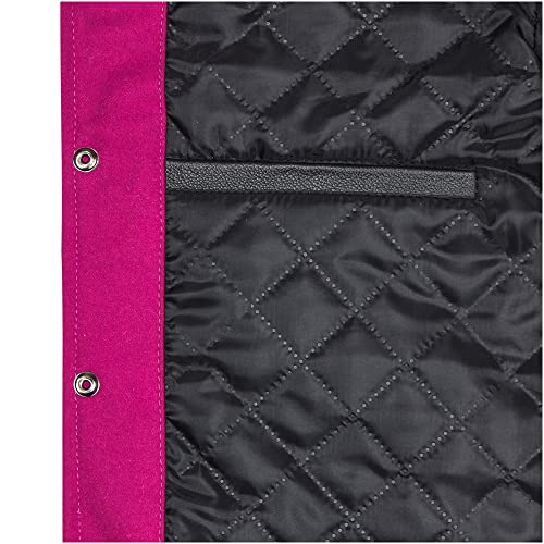 Image of Varsity Jacket Baseball Letterman Jacket- Wool and Leather Premium Quality Unisex Basketball Jacket