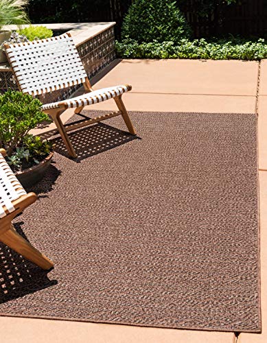 Tapete decorativo rectangular 100x155 cm Brown/Black miniatura 1