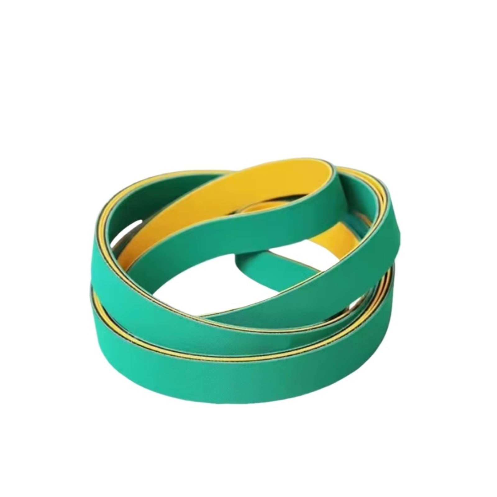 1 Stück Nylon-Flachantriebsriemen, 2 mm dick, gelbgrün, Nylon-Platten-Basisband, Maschinen-Hochgeschwindigkeitsriemen, verschleißfestes Förderband(1380x30x2mm)