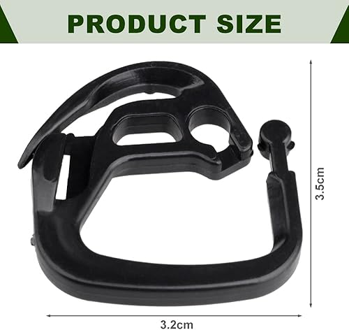 Miniatura 2 de Mtsooning 50 clips de tela para sombra, repuesto de agarre de bloqueo de tela de sombra, soporte de red de parasol de plástico para red de