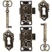2 Pcs Mobili Antichi Con Serratura Di Sicurezza Antica In Metallo Serratura Per Armadi Antichi Chiusura Retro Sinistra Per La Scatola Di Legno Gioielli Antichi Il Cassetto Dei Mobili Della Valigia