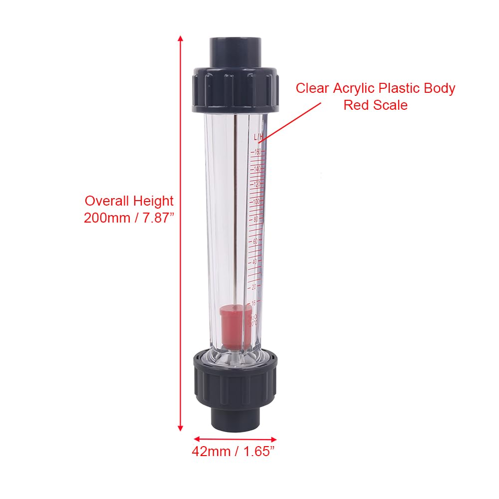 Misuratore di portata in metallo e plastica per acqua liquida LZS-15 misuratore di portata 16-160 l/h