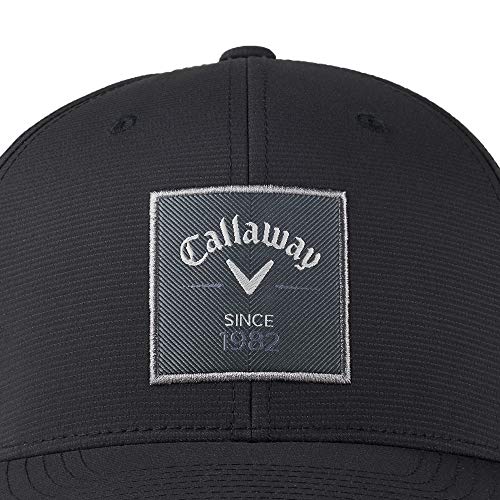 Callaway Rutherford Flexfit Snapback Hat, One Size, Black #TOP5