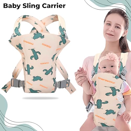 Image of Bembika Baby Carrier Newborn to Toddler with Multiple Positions Infant Carrier Soft Baby Holder Kangaroo Bag Sling Carrier All Seasons - Cactus
