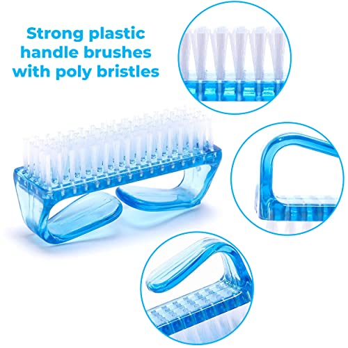 MAPPERZ Handle Grip Nail Brush Hand Finger Toe Nail Scrub Cleaning Brush Manicure Pedicure Scrubbing Cleaner Brush for Men and Women (Multicolor)(Pack of 1) - Image 4