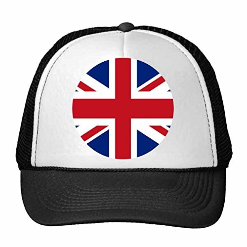 Casquette de camionneur Royaume-Uni chapeau de nylon réglable motif pays Europe
