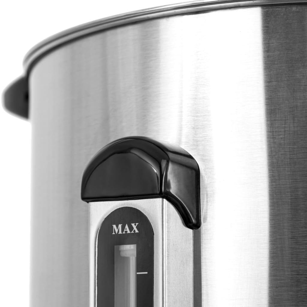 Mega-M Warnik dwuściankowy do wody 10 l 1800 W inox 230 V | Regulacja temperatury, Keep Warm, kranik, podwójne ścianki, stal inox, do gastronomii