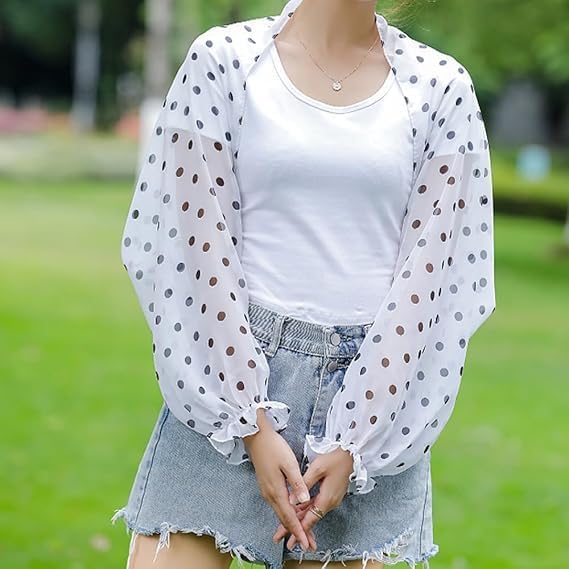 Gloryboom Women's UV Protection Shawl, Women's Ice Silk Cooling Sunproof Sleeve Shawl Lightweight Cuff Cover3