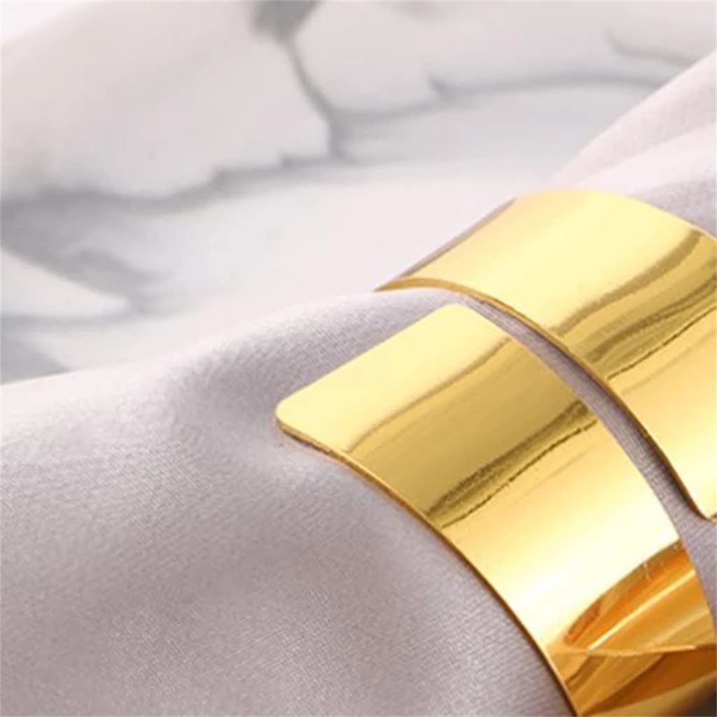 Serviette Anneaux Porte-Serviettes Table Dîner Serviette Serviette Anneau Décoration pour Fête De Mariage Hôtel Banquet (3 Pack Taille Unique)