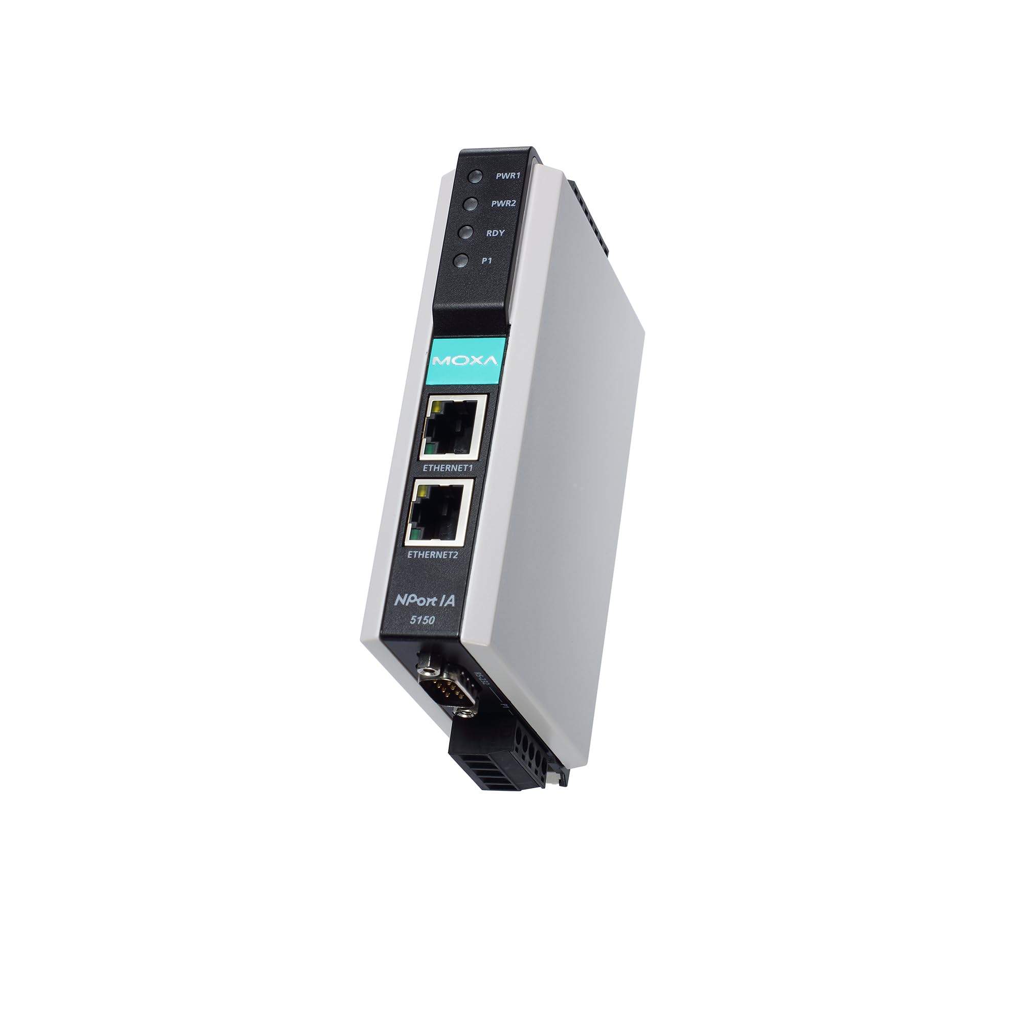 MOXA NPort IA-5150I 1-Port RS-232/422/485 Serial IA Device Server with 2 KV Isolation, 10/100 Ethernet (RJ45)