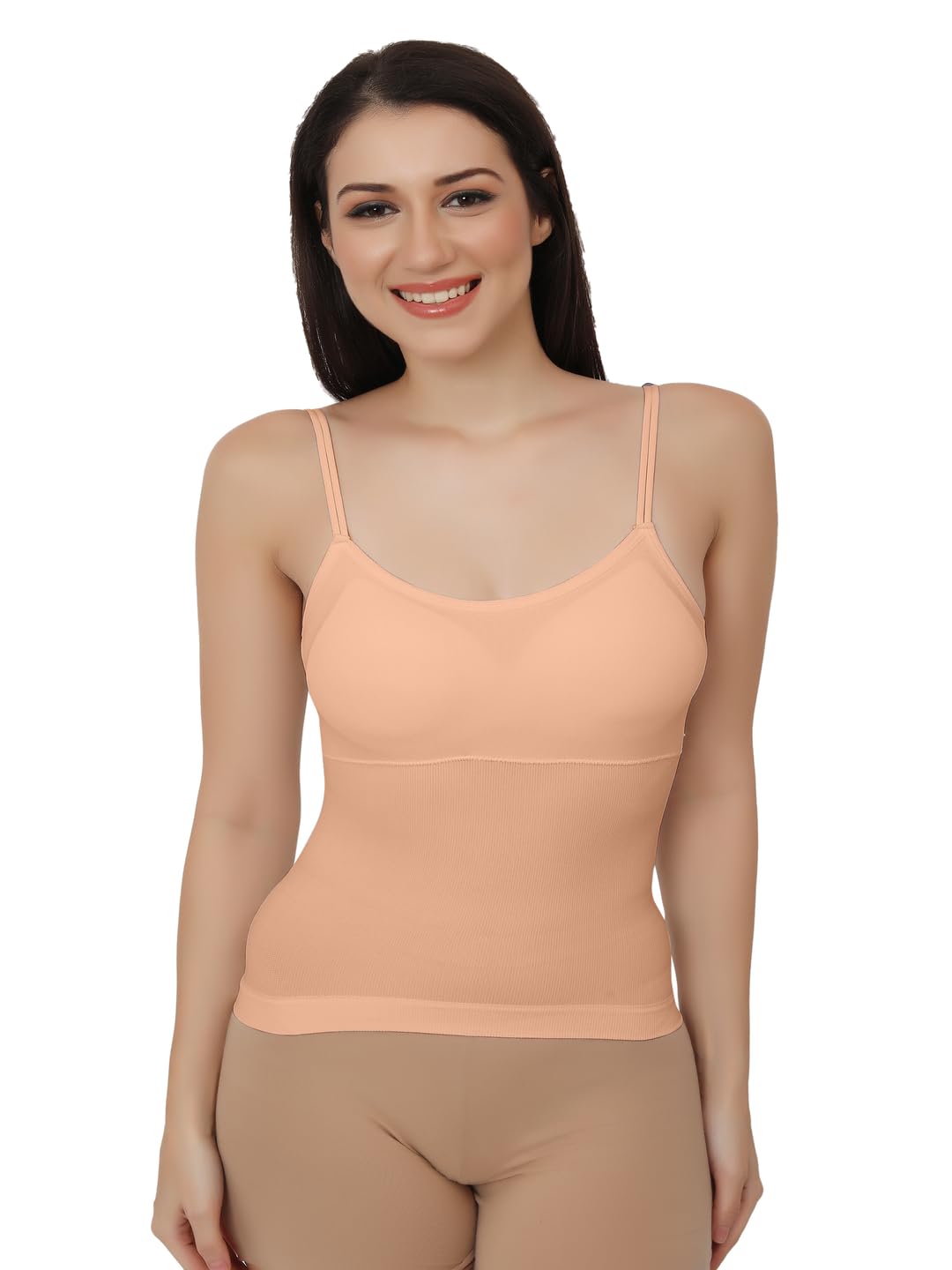 fabluk Cotton Stretch Full-Length Camisole | Versatile Tank Top with Removable Pads | Lightly Padded for Comfort | Wire Free | All Day Comfort-picture-11
