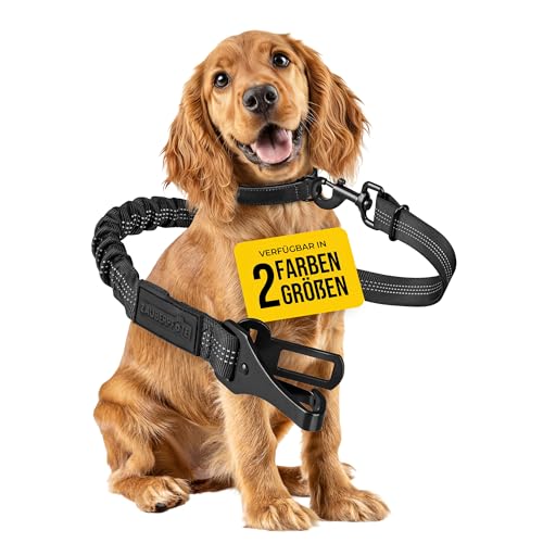 ZAUBERPFOTE Hundegurt \'Argo‘ fürs Auto – Verstellbarer Sicherheitsgurt mit Rückdämpfung & ISOFIX Anschluss – Anschnallgurt für alle Hunderassen (Schwarz, Gr. S) ZAUBERPFOTE Hundegurt \'Argo‘ fürs Auto – Verstellbarer Sicherheitsgurt mit Rückdämpfung & ISOFIX Anschluss – Anschnallgurt für alle Hunderassen (Schwarz, Gr. S)