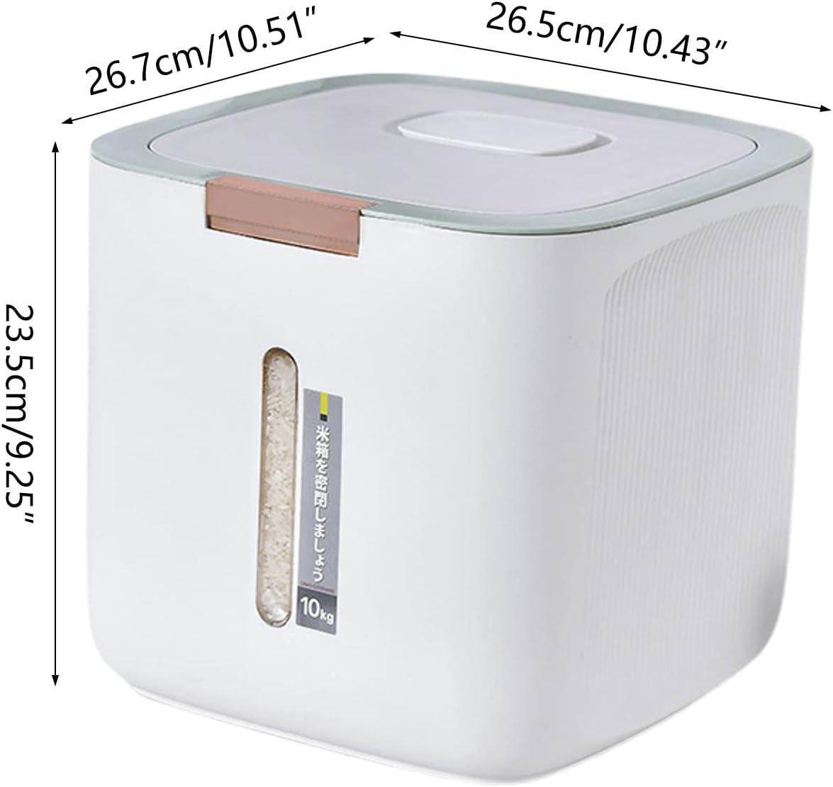 Rice Dispenser Food Storage Container Automatic Rice Bucket For Cereal Grain Flour Rice Beans Pet Food