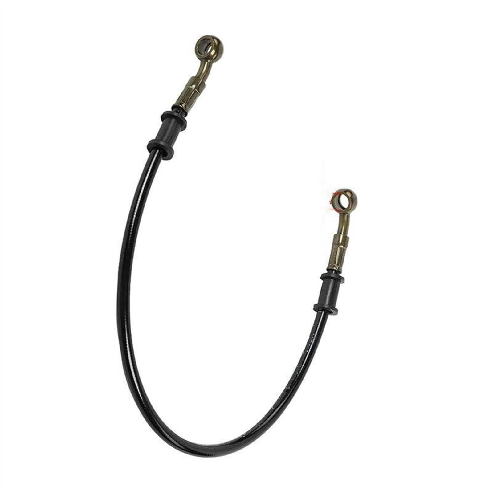 Ksxzw Black- Silver Motorbike Part 500Mm Universal Motorcycle Hydraulic Brake Hose Line Cable Hole Inner Diameter 10Mm Motorbike Braided Tube Clutch Oil(Black- Silver)