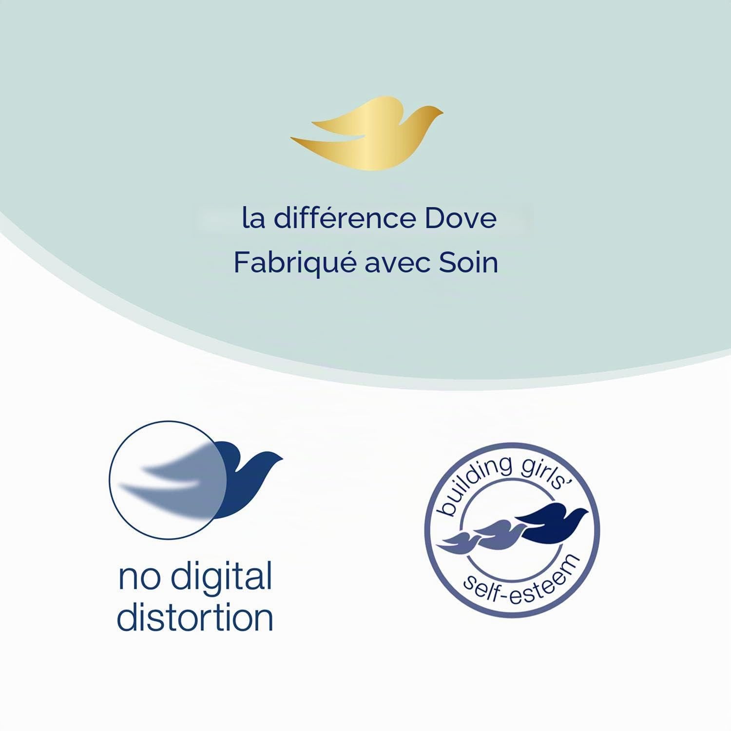 Dove Lot de 6 déodorants anti-transpirant 48H sans alcool 50 ml