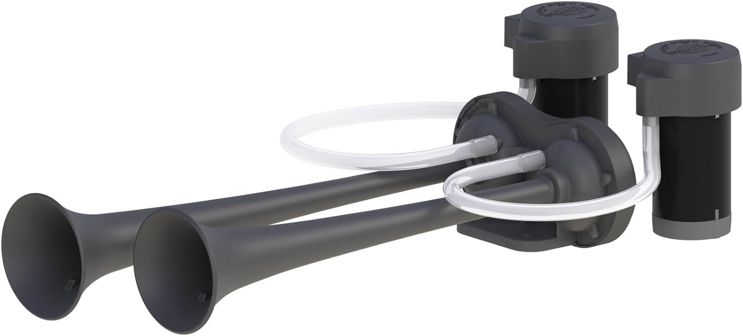 HELLA 3PB 013 410-211 Horn - 12V - 349Hz-392Hz - Electric-Pneumatic