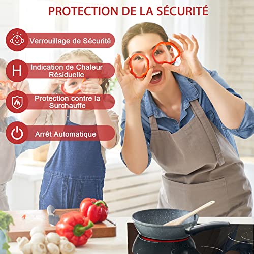 Plaque vitrocéramique 4 feux encastrable table de cuisson électrique 60 cm - 3