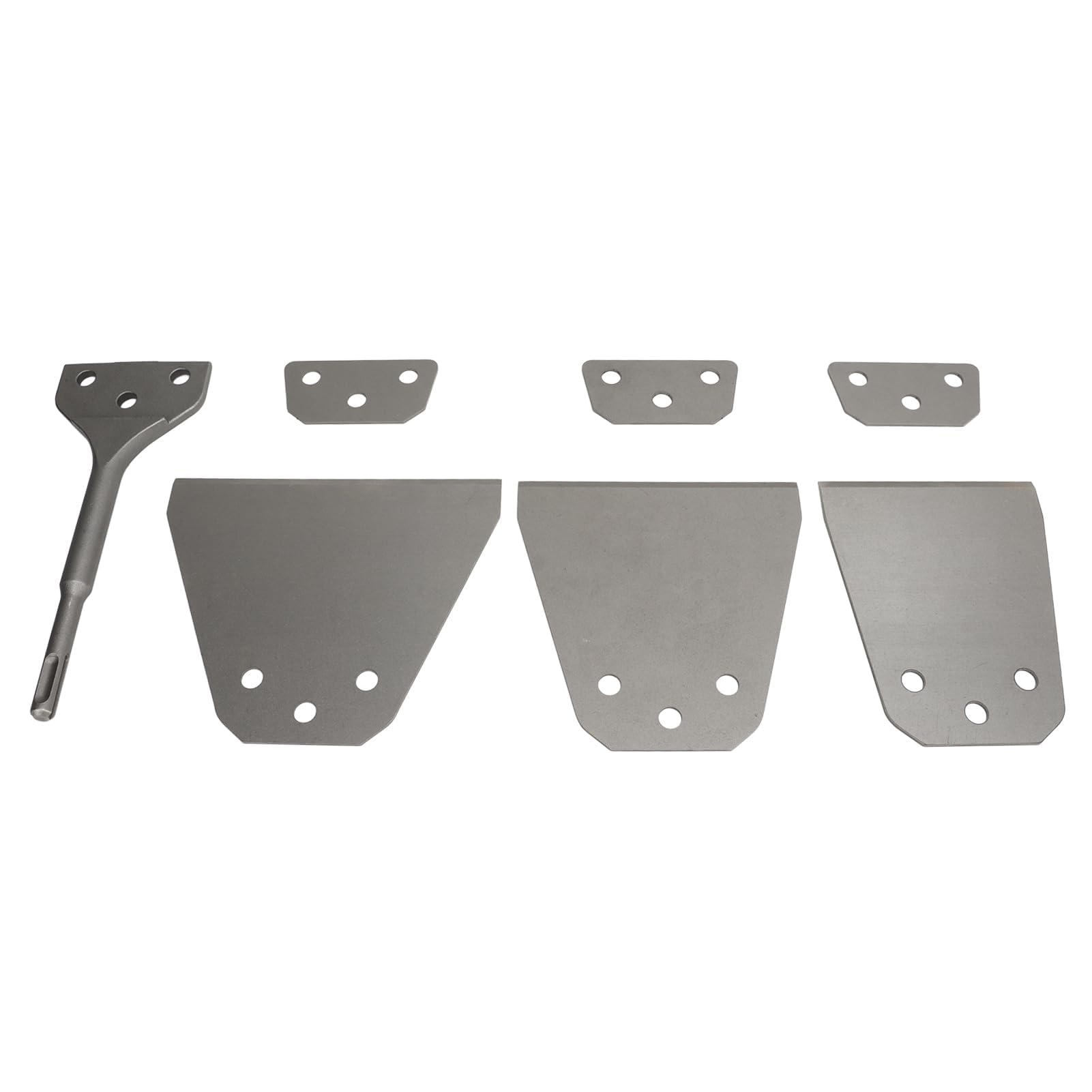 Herramienta de cincel para quitar azulejos, kit de raspador de suelo ultrafino para martillo eléctrico con cuchillas de acero de resorte tratadas térmicamente y mango redondo para eliminación de