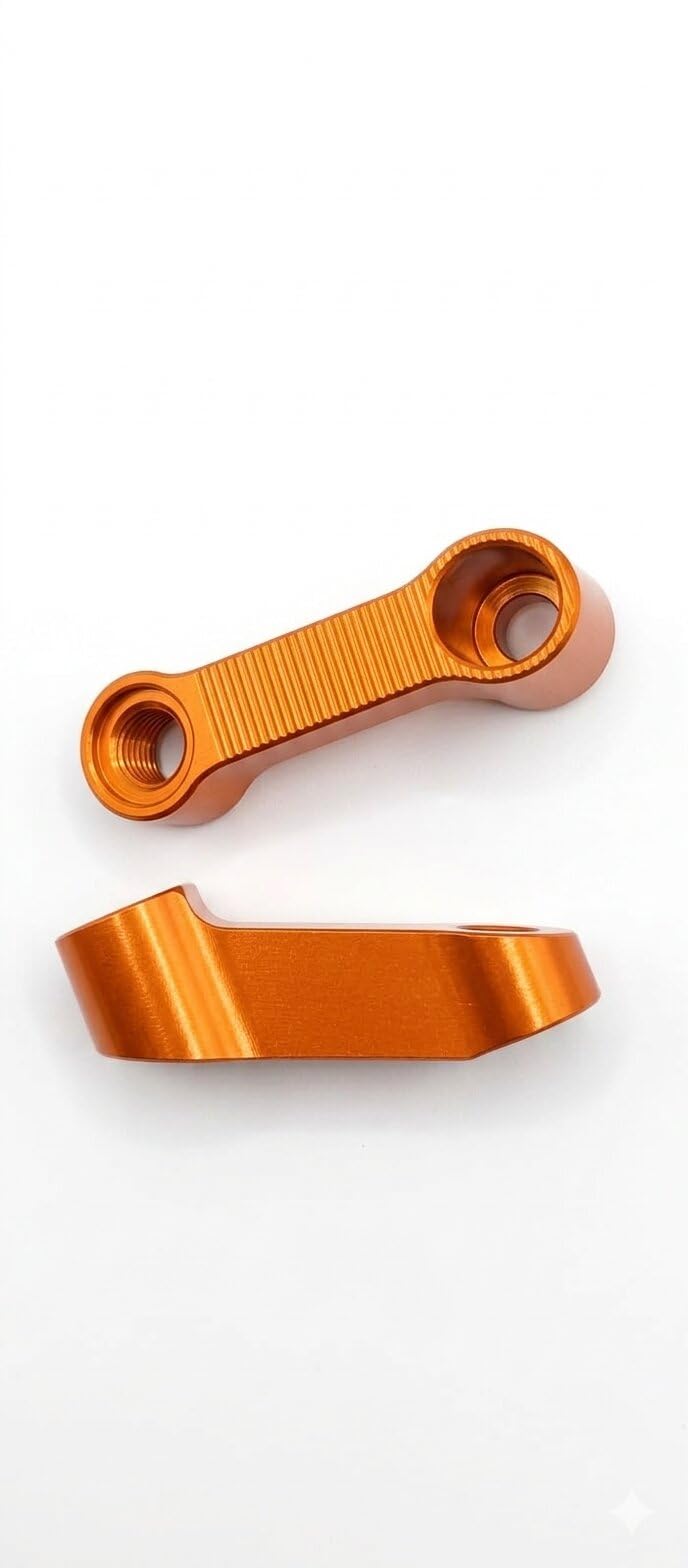 Bike Motorcycle CNC Universal Aluminum Rear View Mirror Heightener Bracket Extension Orange Holder for Star City Sport-image-31