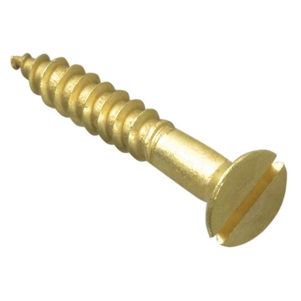 Forgefix Yellow Forgepack Wood Screws - Solid Brass | 1 1/4" X 10 | Solid Brass | Pack 10