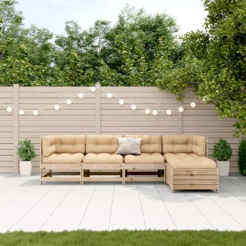 Brokky 5-TLG. Garten-Lounge-Set mit Kissen BalkonmöBel Set...