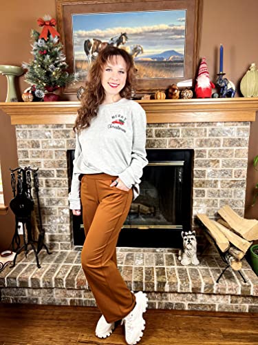 Image of Promover Wide Leg Pants Woman Yoga Pants with Pockets Stretch Loose Casual Lounge Sweatpants Petite /Regular /Tall