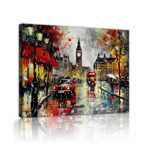Big Ben toile pour salon déco chic rue de Londres