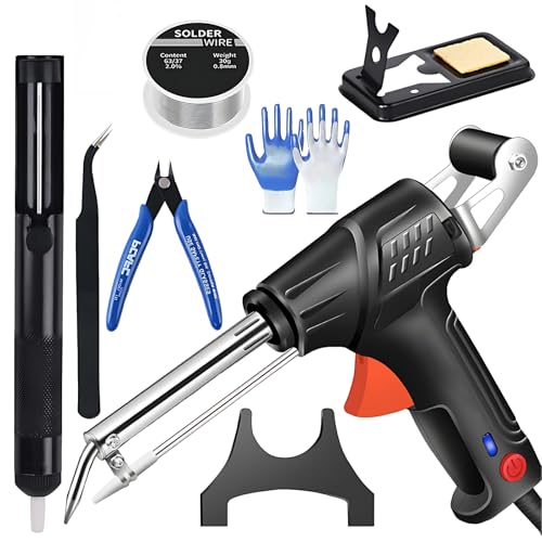 Internally Heated Industrial Laser Welding Tools, Best Handheld Laser Welder Machine, Multi-function Soldering Iron Soldering Tool Set (Black)