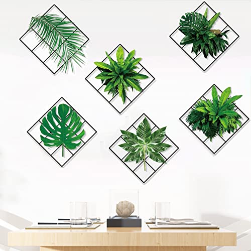 Piante verdi vivide 3D Murali Pianta Tropicali
