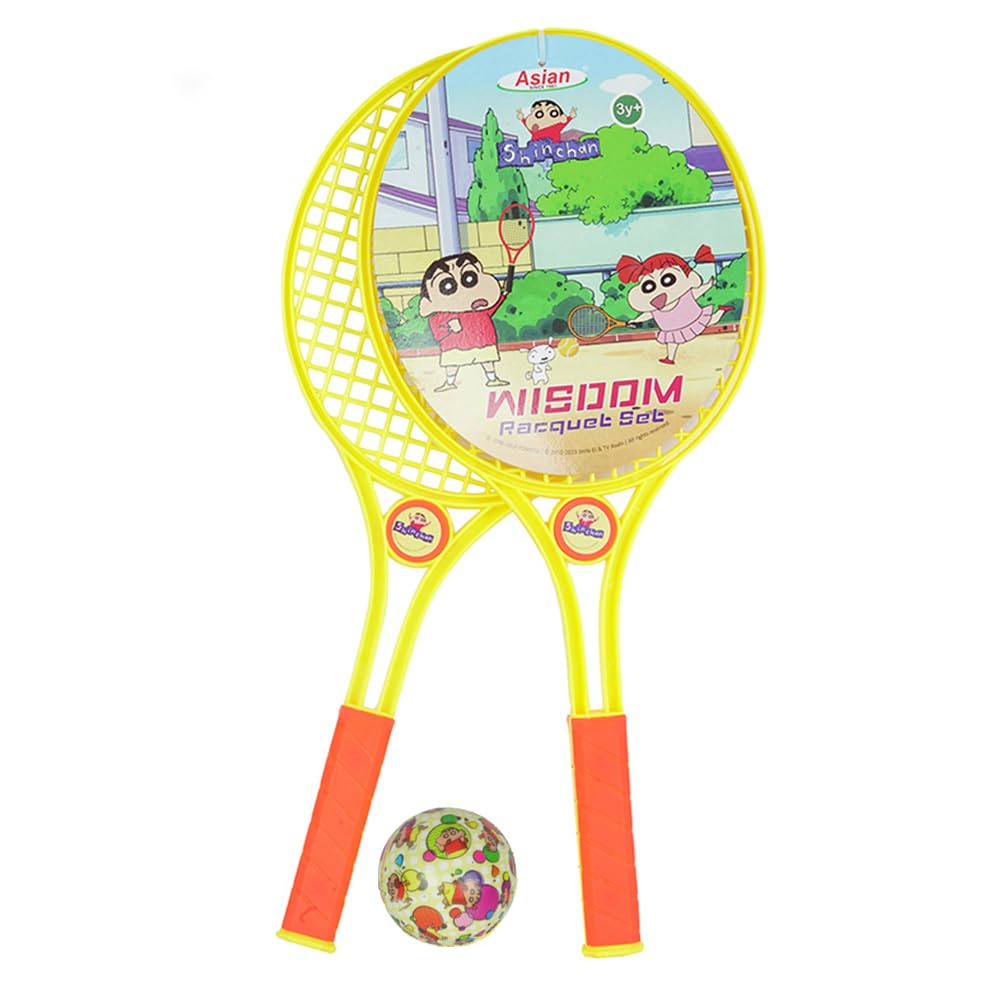 Asian Plastic Portable Shinchan Wisdom Racket Pack of 1 | Action Kamin Blue_P (Multicolor) - Image 5 thumbnail