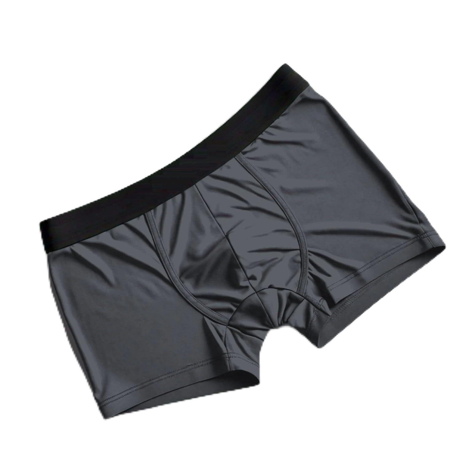 Show Off Men's Boxer Briefs, 3 Pack, Black, Grey and Teal, Solid Colour Underwear-image-43