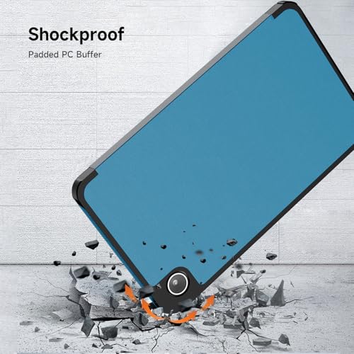 Image of YRH for Samsung A9 / A11 Tablet Case 8.7 inch, Slim Light Stand PU Lether Cover for Galaxy Tab A9 / A11 Tablet Case, Light Blue