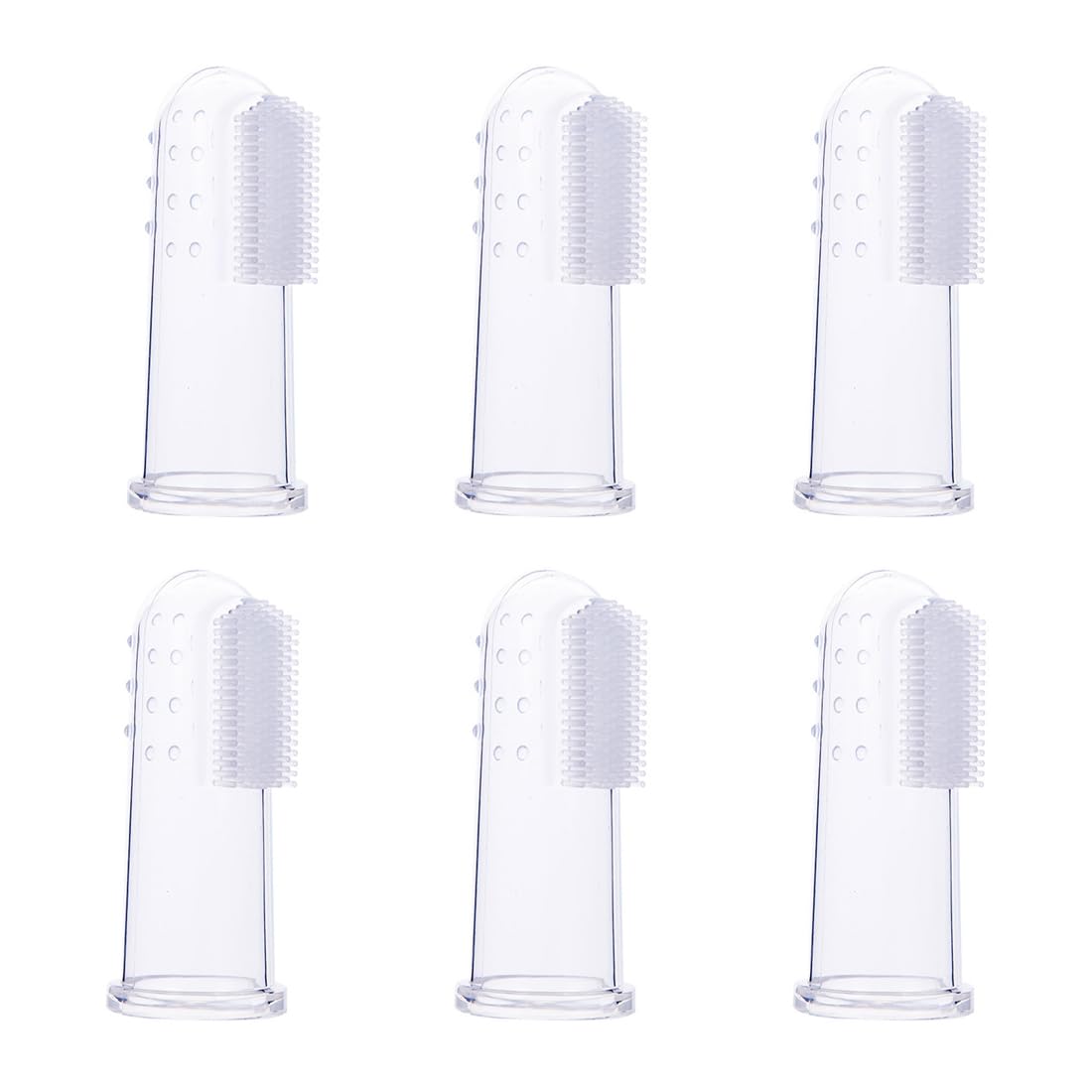 6 pz Multicolore Spazzolino Denti Bambino Silicone Con Scatola Spazzolino Dito Bambino Per