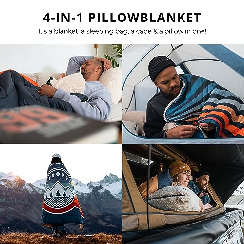VOITED Camping Blanket - CLOUDTOUCH 4-in-1 Durable Travel Blanket - Also Serves as Pillow, Sleeping Bag & Cape - Lightweight Outdoor Blanket for Travel & Home - Camping Gear & Travel Essentials - Image 3