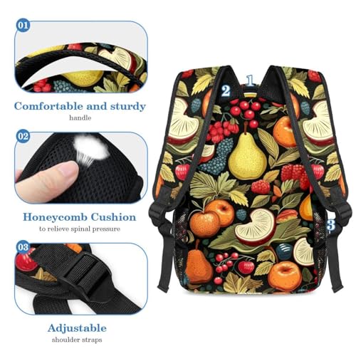 Sac à dos de Thanksgiving ergonomique avec trousse multicolore