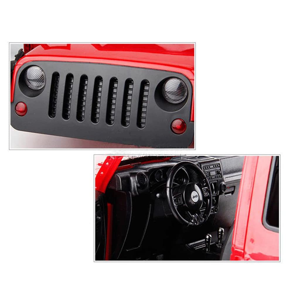 Zestaw powłoki samochodowej 313mm / 12.3inch Wózek rozstaw osi, niezmieniony dla zabawka pojazdu DIY dla 1/10 RC Crawler osiowy SCX11 SCX10 90046 90047 Jeep Wrangler, B