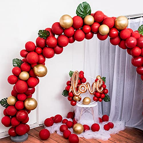 Image of 200pcs Red Balloons 5 Inch, Small Mini Latex Balloons for Party Birthday Baby Shower Anniversary Festival Arch Garland Decoration