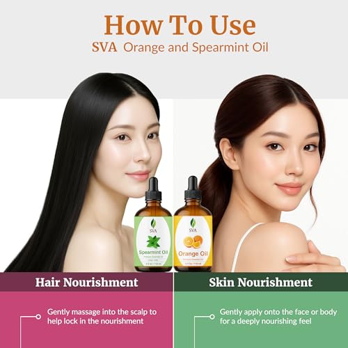 Aceites Esenciales de Naranja y Menta 4 oz Combo Pack miniatura 5