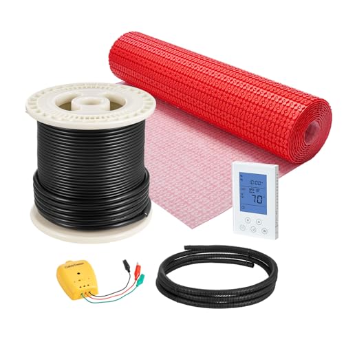 VEVOR 60 sqft Floor Heating Mat System, 120V Electric Radiant