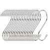 YIIFELL 20 Pack S Haken Edelstahl – Belastbar bis 25kg – 11cm Groß – für hängende Töpfe und Pfannen, Pflanzen, Kaffeetassen, Kleidung, Handtücher in Küche, Schlafzimmer, Bad, Büro und Garten
