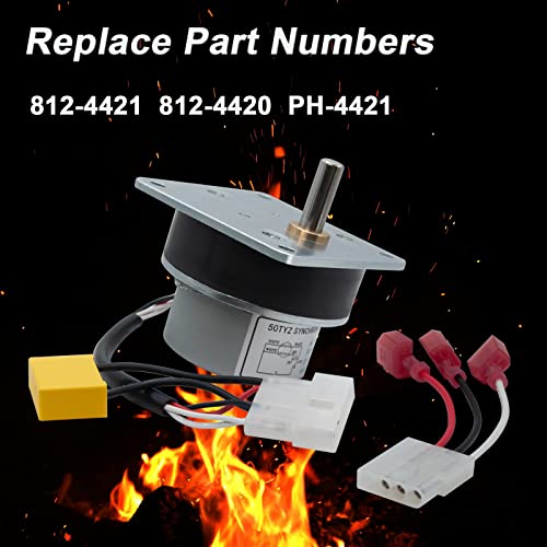 812-4421, 812-4420 Pellet Stove Auger Feed Motor Replacement Compatible With Quadra-Fire Heatilator Ps35, Ps50, Cab50, 7000-500 Ph (1 Year Warranty)) #TOP2